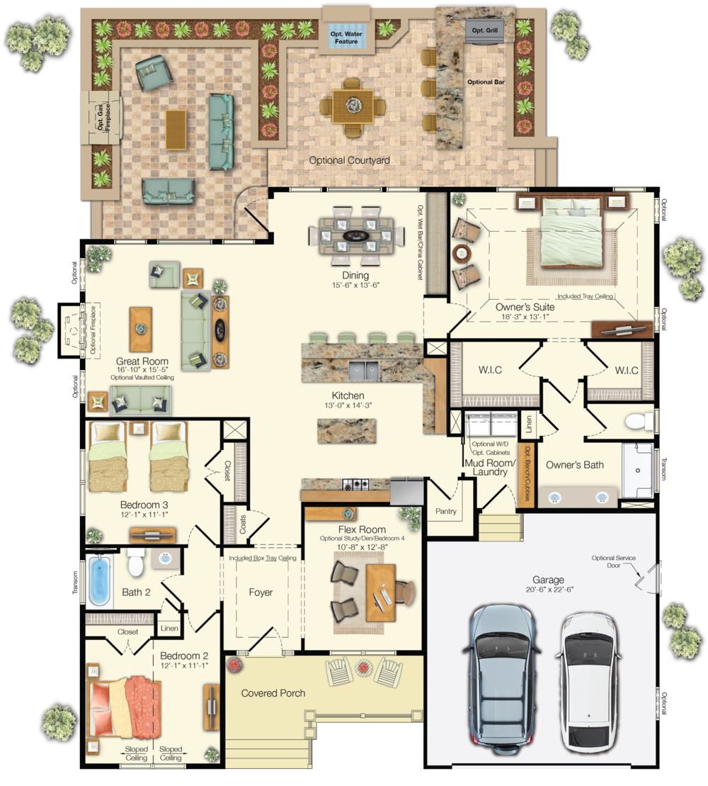 The Whimbrel Floor Plan Sc Brothers